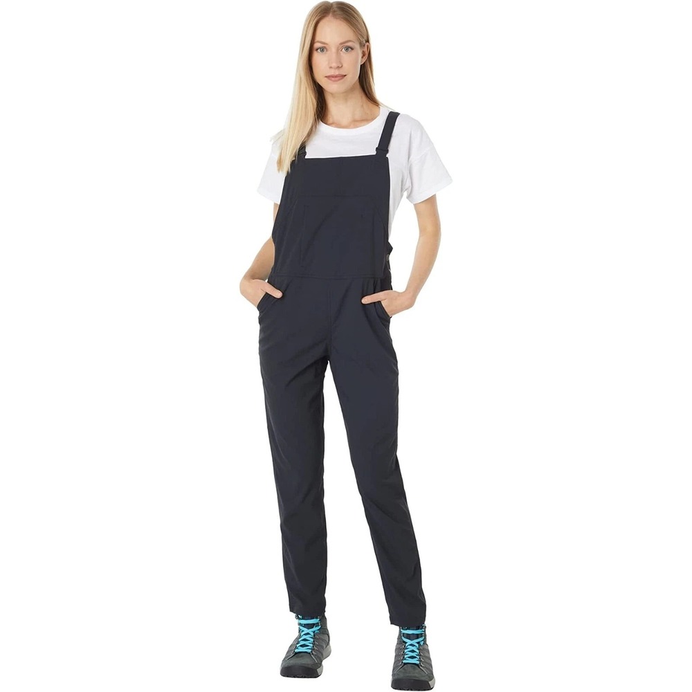 Flylow Life Bib Pants‎ UPF 50+ Chai Sz L Black Outdoor Walking Hiking Work